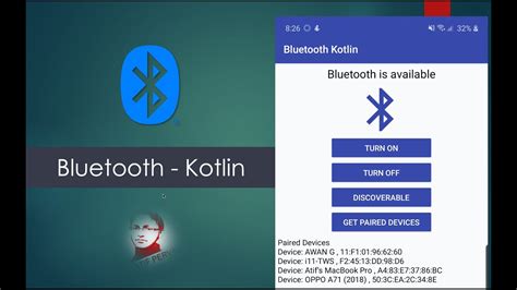 I am developing an application for a Bluetooth client side, and inside this application has a listview that will list out all the connected devices. . Android studio bluetooth example kotlin